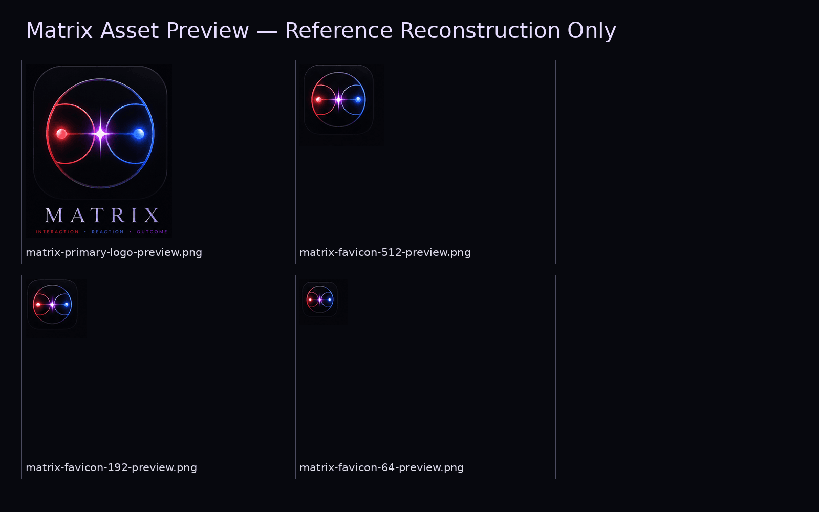 MATRIX lock and key visual identity board